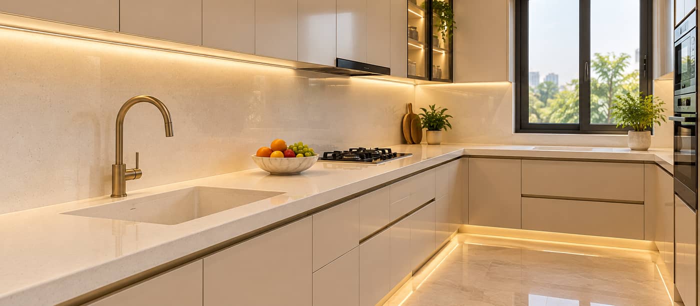 Kitchen Countertop by FabDot Fabricators, Delhi NCR